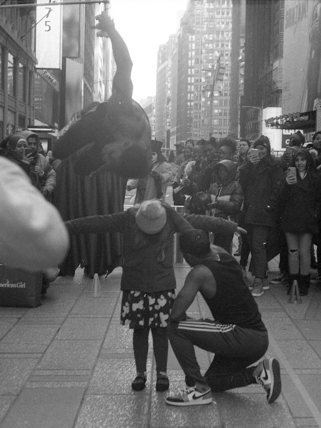Picture of me street performers in Times Square